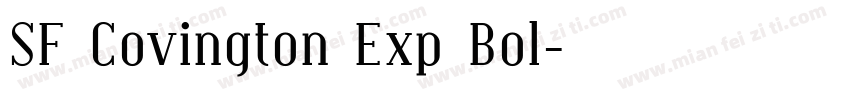 SF Covington Exp Bol字体转换